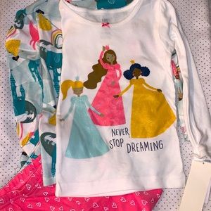 Carter’s bundle of two princes girls pajama sets